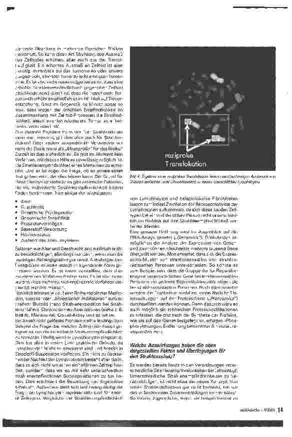 Vorschauseite 3: Dosis oder Risiko: Worauf sollte der Strahlenschutz basieren? 1
