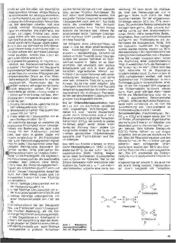 Vorschauseite 2: Arbeitsmedizin 17. Folge: Gesundheitsschäden durch Lösungsmittel