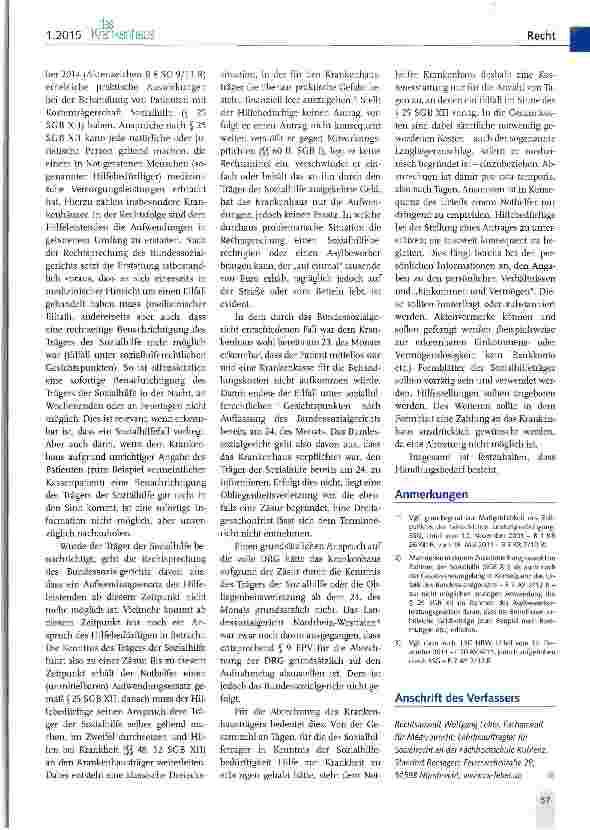 Vorschauseite 2: Auch DRGs sind anteilig abrechenbar