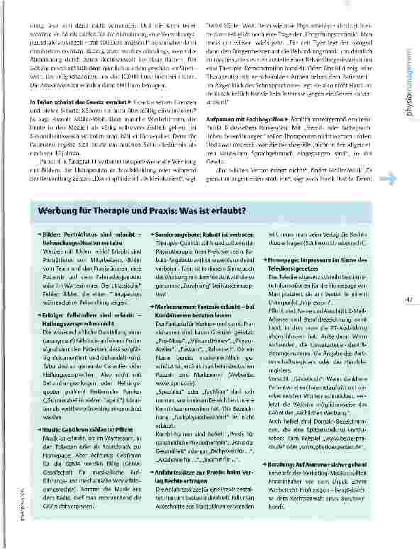 Vorschauseite 2: Das Heilmittelwerbegesetz Beherzt werben - seriös bleiben!