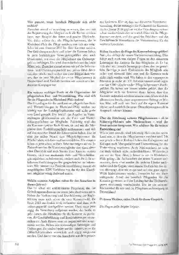 Vorschauseite 3: „EIN AMBITIONIERTES PROGRAMM FÜR 2015