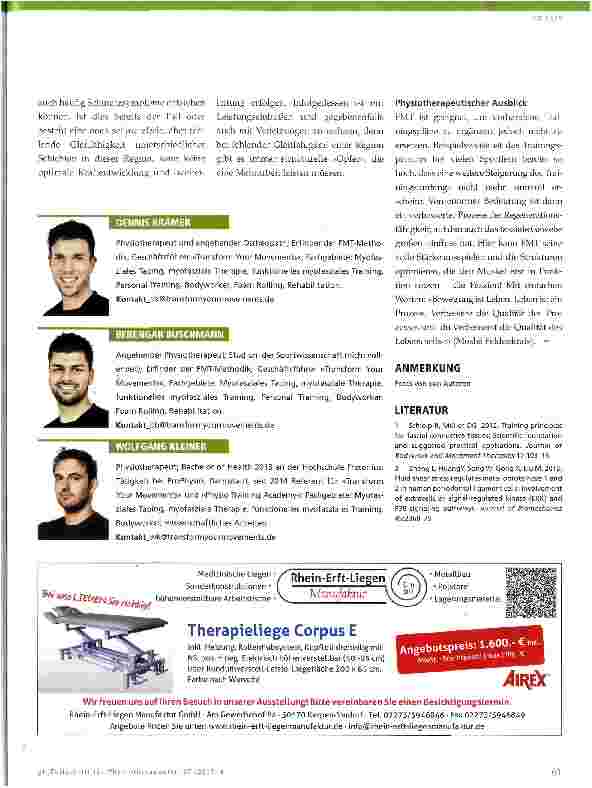 Vorschauseite 3: Functional Myofascial Training Teil 2: Myofasziale Bewegungsregeneration, Entspannung und Tonusregulierung