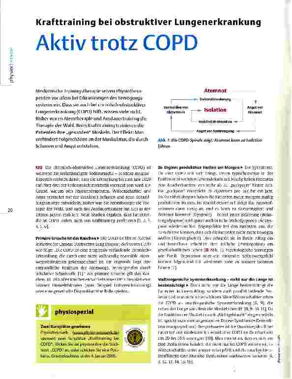 Vorschauseite 1: Krafttraining bei obstruktiver Lungenerkrankung Aktiv trotz COPD