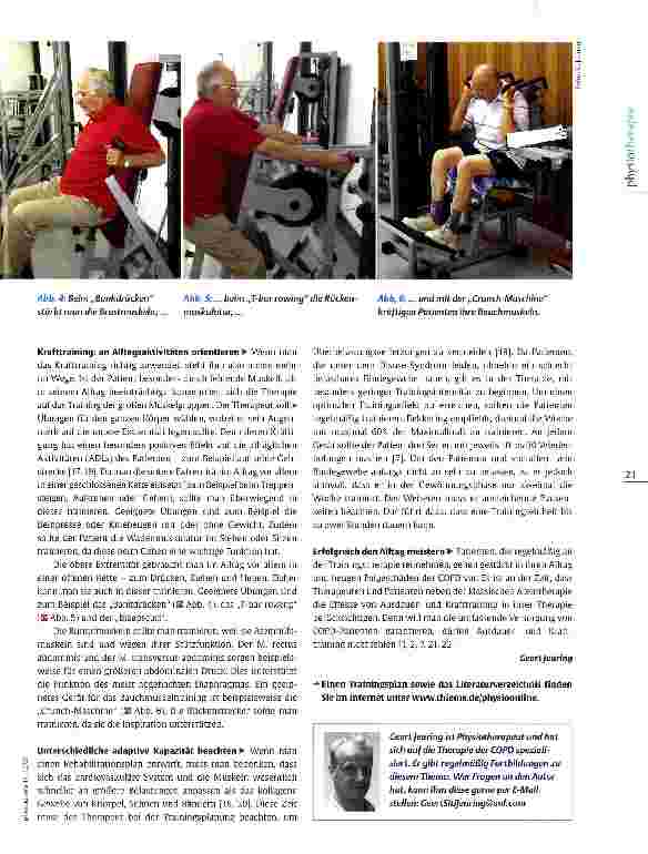 Vorschauseite 4: Krafttraining bei obstruktiver Lungenerkrankung Aktiv trotz COPD