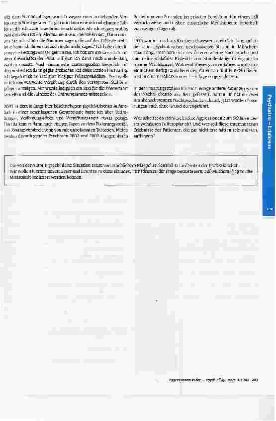 Vorschauseite 2: Aggressionen in der Psychiatrie - eine Anklage