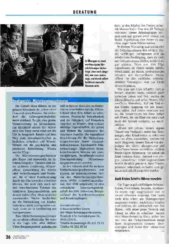 Vorschauseite 3: Auch eine Beraterin hat ihre Grenzen Fachtagung der Mütterberatungsschwestern in Luzern