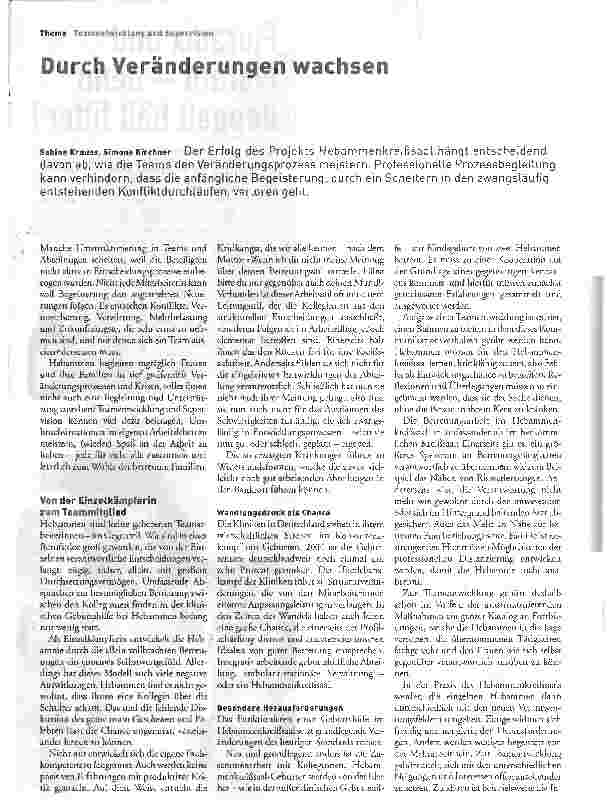 Vorschauseite 1: Durch Veränderungen wachsen