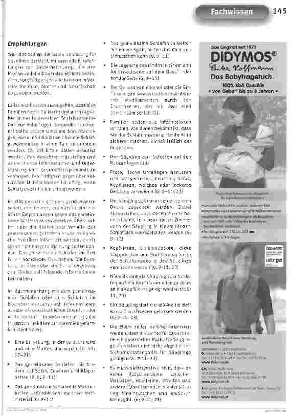 Vorschauseite 2: Richtlinien zu Co-Sleeping und StillenABM-Protokolle - Klinisches Protokoll Nr. 6
