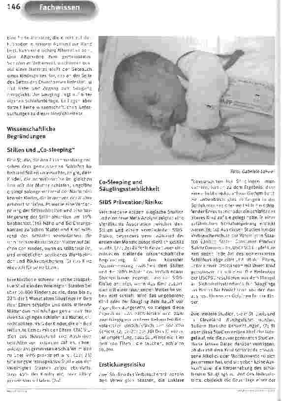 Vorschauseite 3: Richtlinien zu Co-Sleeping und StillenABM-Protokolle - Klinisches Protokoll Nr. 6