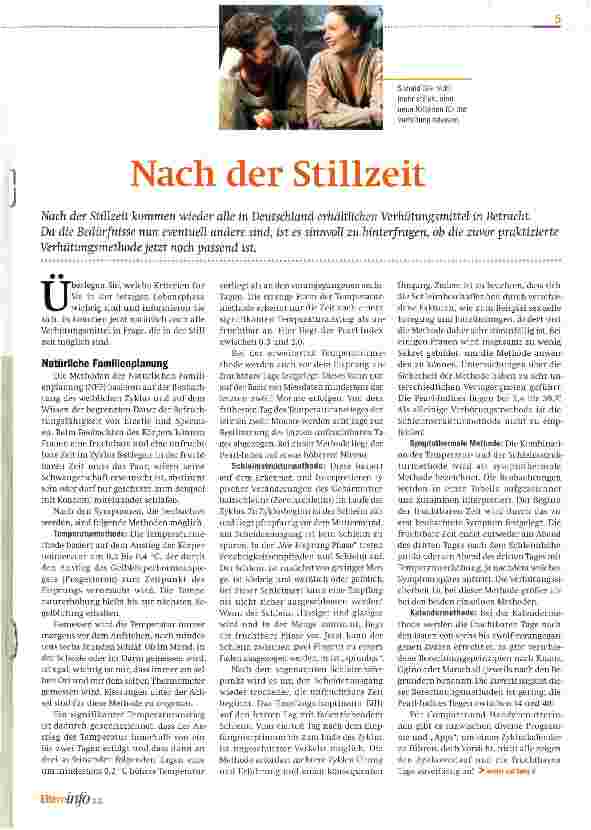 Vorschauseite 1: Nach der Stillzeit