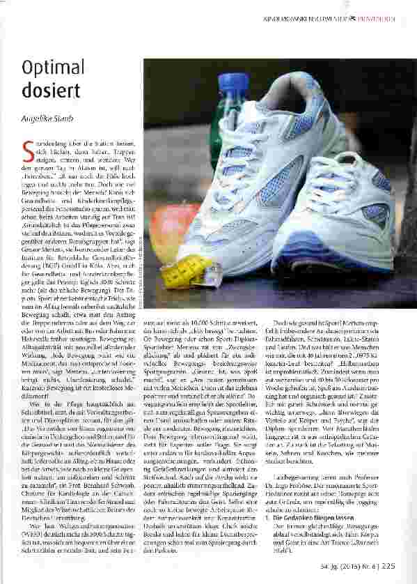 Vorschauseite 1: Optimal dosiert