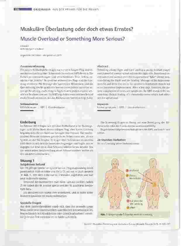 Vorschauseite 1: Muskuläre Überlastung oder doch etwas Ernstes?