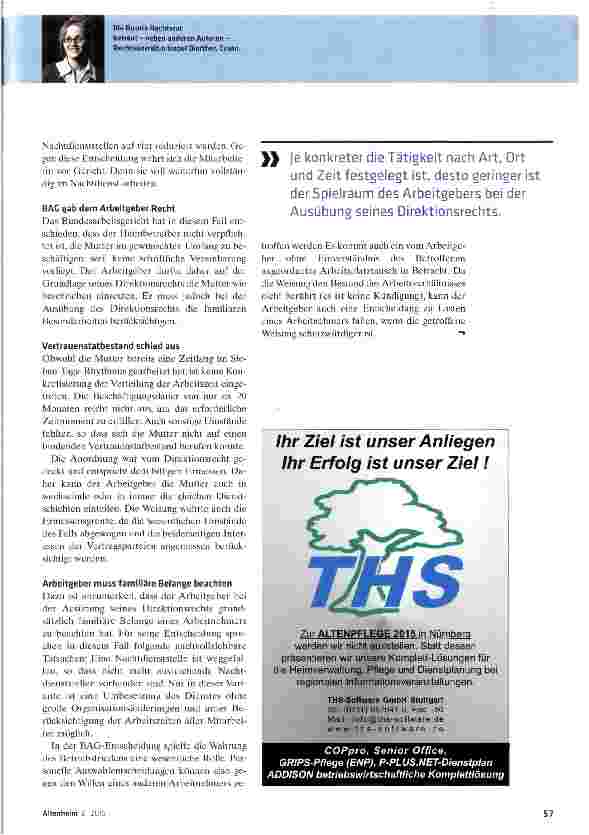 Vorschauseite 2: Beim Weisungsrecht beidseitige Interessen berücksichtigen