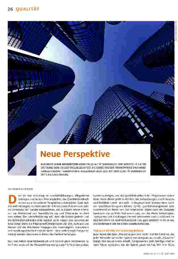 Vorschauseite 1: Neue Perspektive