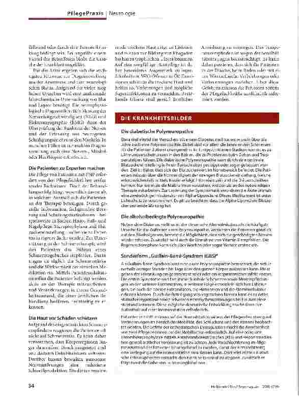 Vorschauseite 2: Kribbeln - Brennen - Stechen Polyneuropathie:Krankheit mit vielen Ursachen
