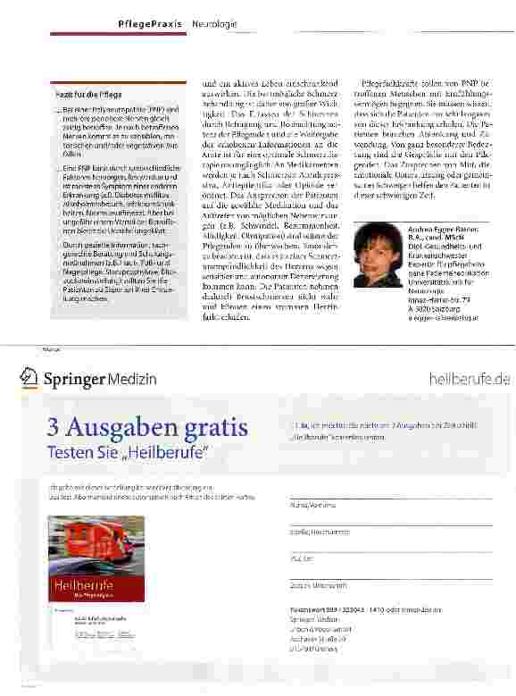 Vorschauseite 4: Kribbeln - Brennen - Stechen Polyneuropathie:Krankheit mit vielen Ursachen
