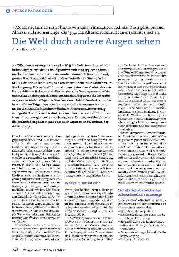 Vorschauseite 1: Die Welt duch andere Augen sehen