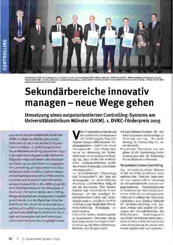 Vorschauseite 1: Sekundärbereiche innovativ managen - neue Wege gehen