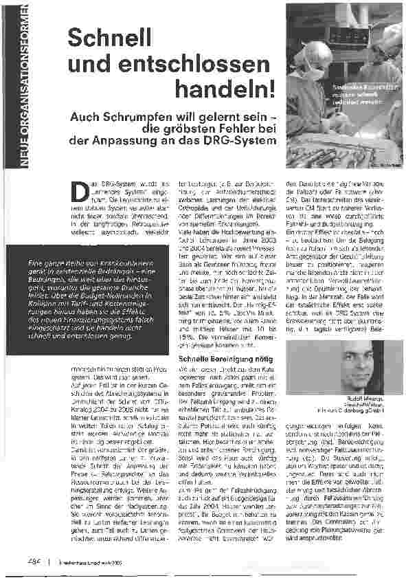 Vorschauseite 1: Schnell und entschlossen handeln!