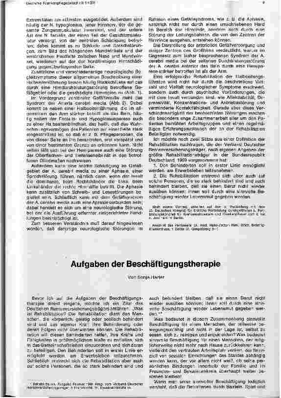 Vorschauseite 1: Aufgaben der Beschäftigungstherapie