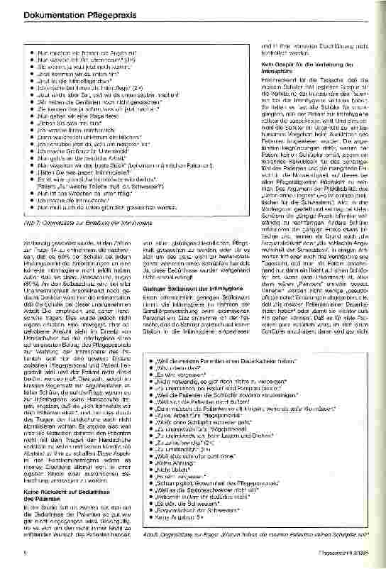 Vorschauseite 6: Die Wahrung der Intimsphäre bei der Waschung des Intimbereichs Eine Studie zu einem Tabuthema