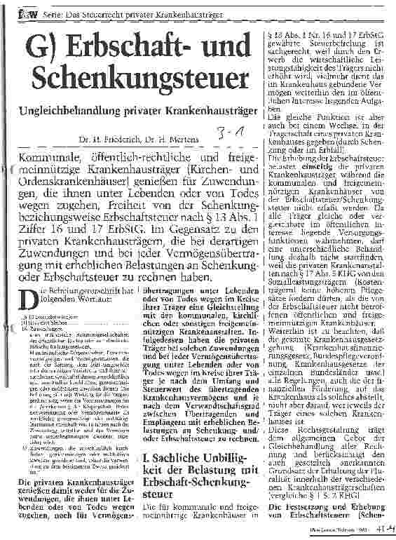 Vorschauseite 1: Erbschaftund Schenkungsteuer