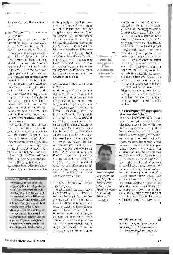 Vorschauseite 2: Wie Pflegedienstverantwortliche ihr Selbstund Zeitmanagement optimieren Zeitdiebe überführen