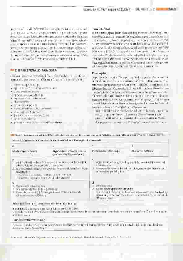 Vorschauseite 3: Diagnostik und Therapie von schmerzhaften Myoarthropathien