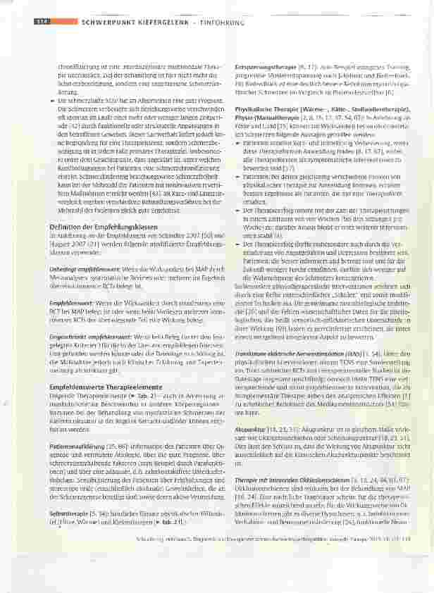 Vorschauseite 4: Diagnostik und Therapie von schmerzhaften Myoarthropathien