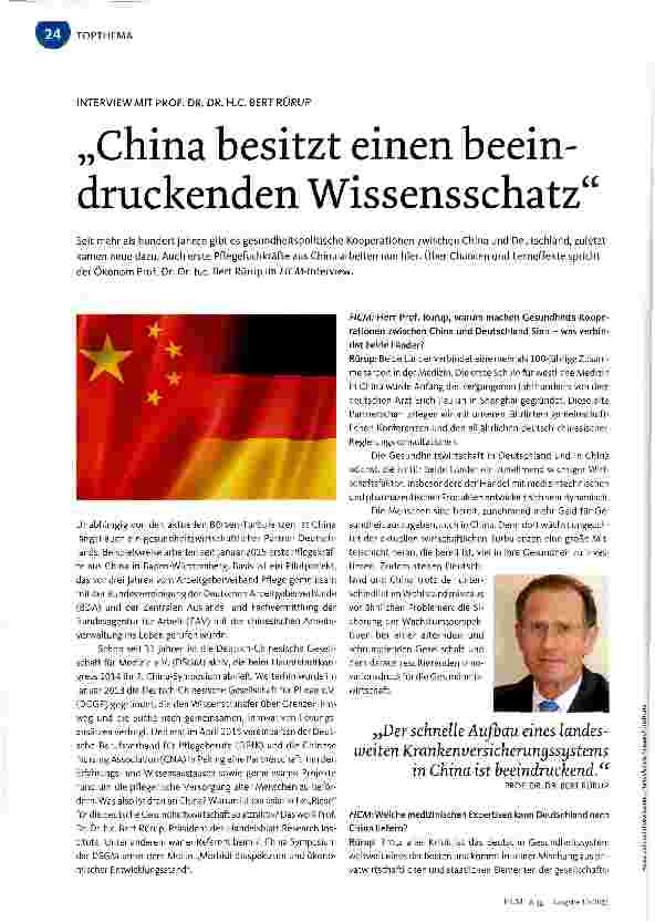 Vorschauseite 1: China besitzt einen beeindruckenden Wissensschatz