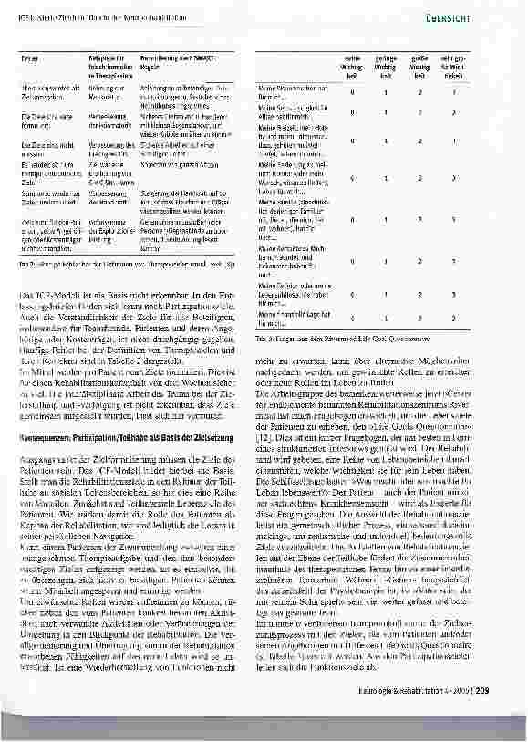 Vorschauseite 6: ICF-basierte Zieldefinition in der Neurorehabilitation