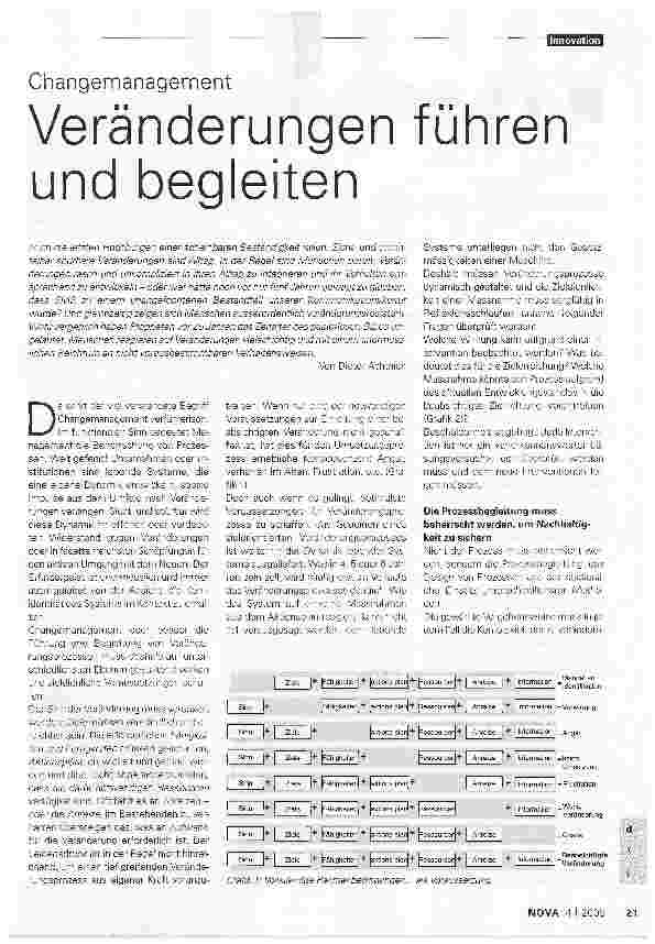 Vorschauseite 1: Changemanagement. Veränderungen führen und begleiten