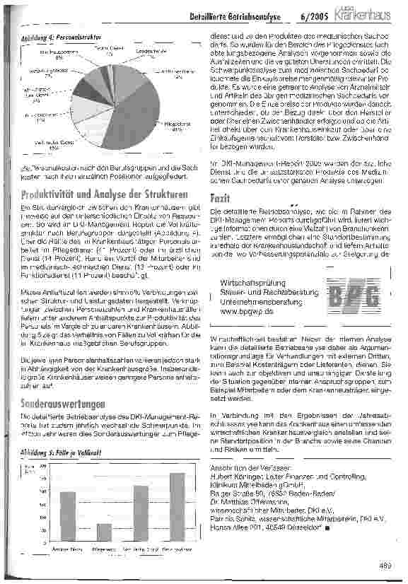 Vorschauseite 3: Detaillierte Betriebsanalyse im DKI-Management-Report (II)