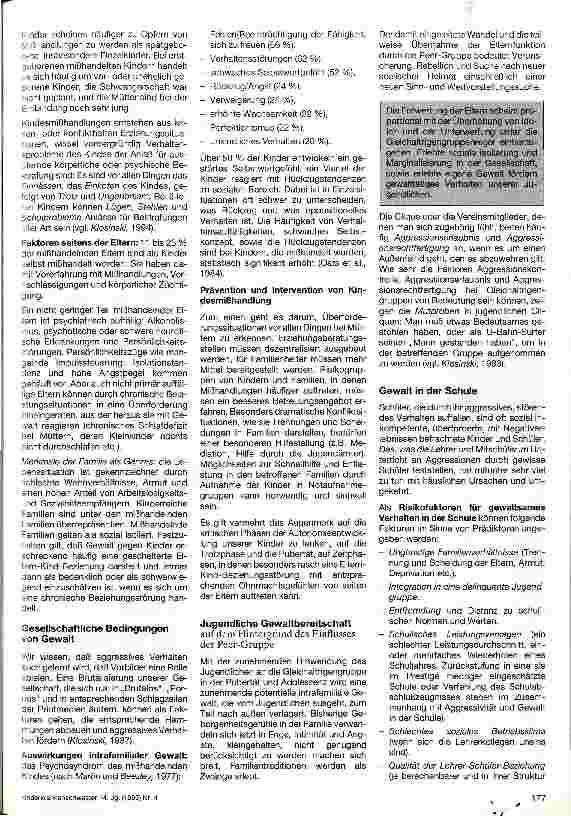 Vorschauseite 2: Gewalt in Familie und Schule
