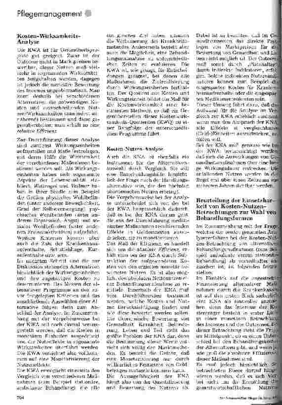 Vorschauseite 6: Kosten-Nutzen-Betrachtungen im Zusammenhang mit der Ökonomisierung des Gesundheitswesens Generelle Überlegungen