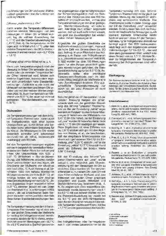 Vorschauseite 4: Sind Temperaturmessungen im Gehörgang Neugeborener zulässig?