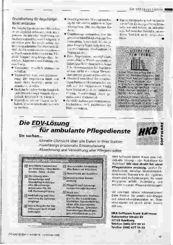Vorschauseite 4: Mit dem Schatten leben Depressionen im Alter