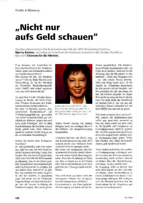 Vorschauseite 1: Nicht nur aufs Geld schauen