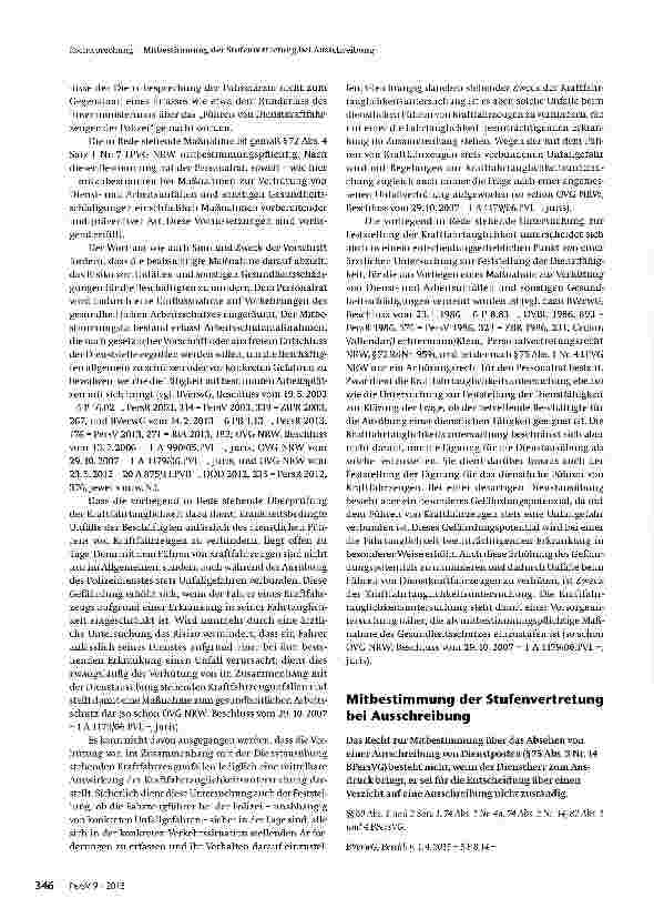 Vorschauseite 3: Mitbestimmung bei Maßnahmen zur Verhütung von Dienstund Arbeits-unfällen