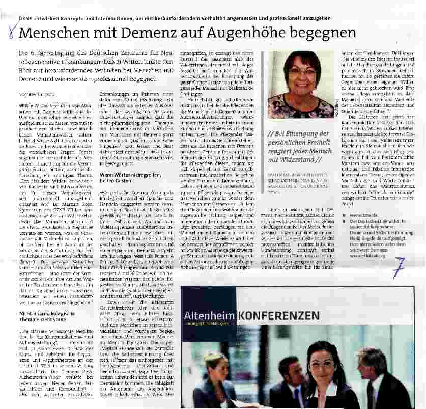 Vorschauseite 1: Menschen mit Demenz auf Augenhöhe begegnen