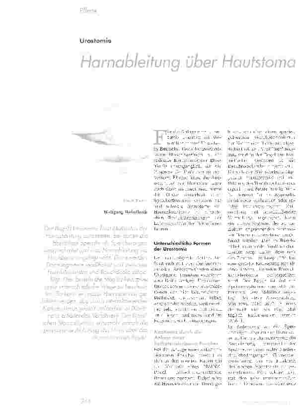 Vorschauseite 1: Harnableitung über Hautstoma