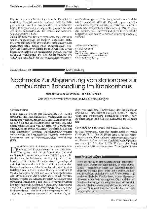 Vorschauseite 3: Sturz bei Gehübungen auf dem Stationsflur