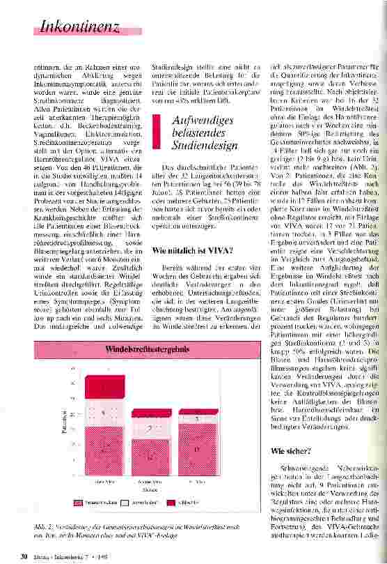 Vorschauseite 2: Der Harnröhrenregulator - eine Behandlungsmethode bei weiblicher Streßinkontinenz