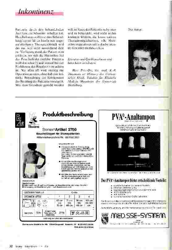 Vorschauseite 4: Der Harnröhrenregulator - eine Behandlungsmethode bei weiblicher Streßinkontinenz