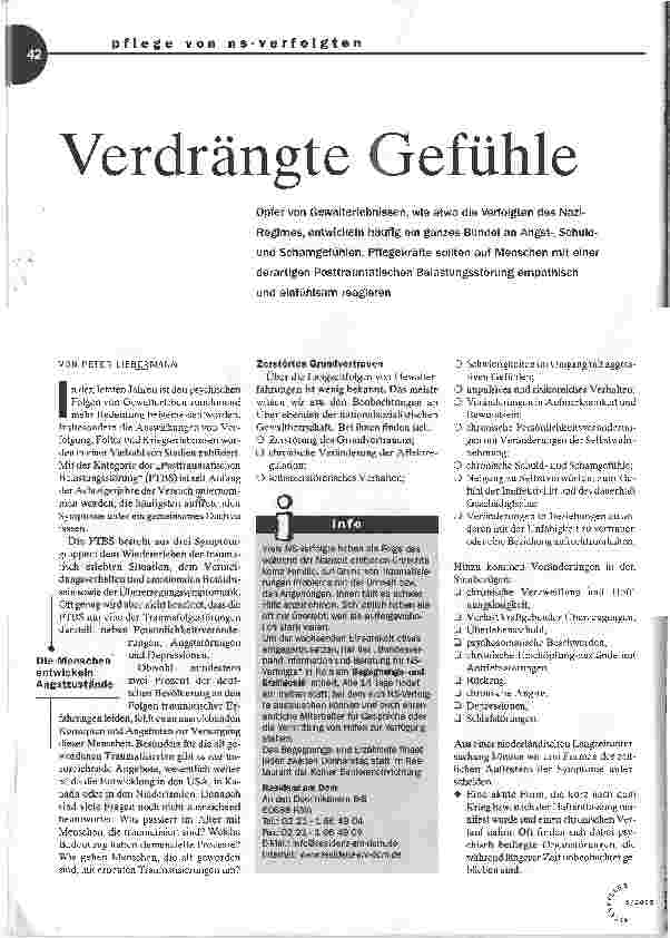 Vorschauseite 1: Verdrängte Gefühle