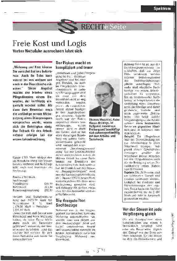 Vorschauseite 1: Freie Kost und Logis Vorher Nettolohn ausrechnen lohnt sich