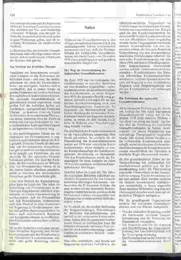 Vorschauseite 4: Zur neueren Entwicklung des europäischen Krankenhauswesens (Teil I)