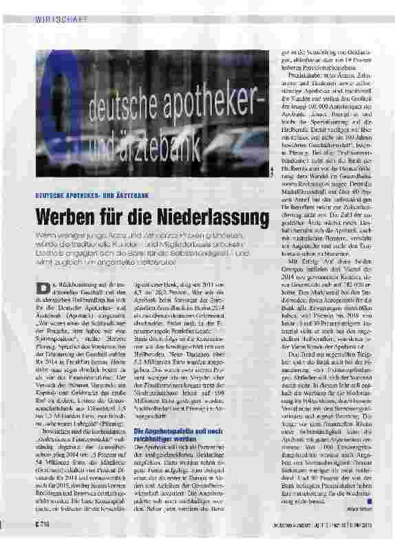 Vorschauseite 1: Werben für die Niederlassung