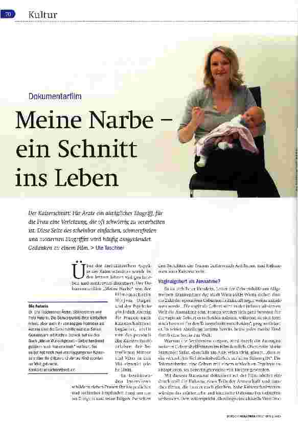 Vorschauseite 1: Meine Narbe -ein Schnitt ins Leben