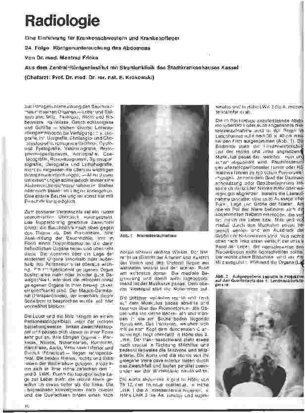 Vorschauseite 1: Radiologie 24. Folge: Röntgenuntersuchung des Abdomens